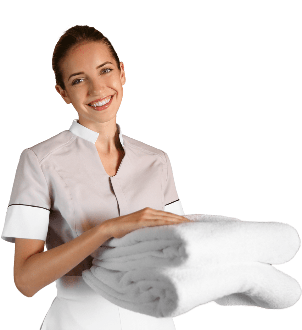 Hotel Staff with Fresh Towels